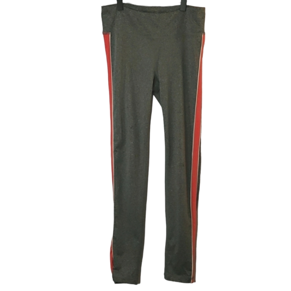 AERO Women's Yoga, Work out, Running Leggings, Gray, Pink, White, Size S